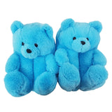 Teddy Snuggle Slippers, Blue