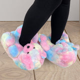 Teddy Snuggle Slippers, Cotton Candy Example