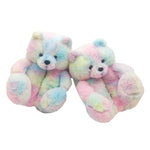 Teddy Snuggle Slippers, Cotton Candy